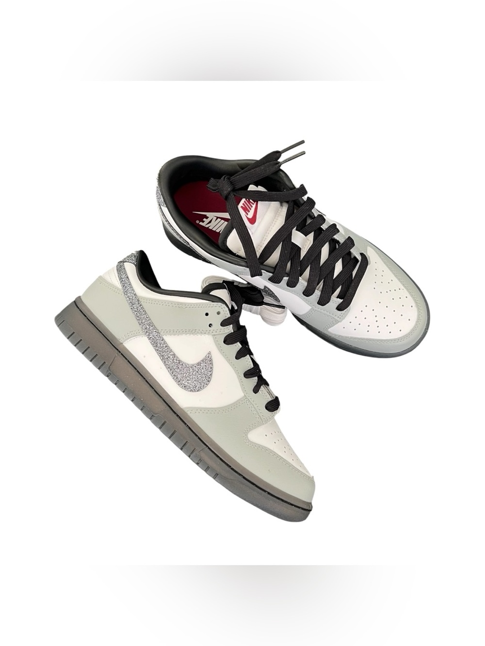 ✔️New✔️ NIKE Dunk Low LX 'Glitter Swoosh' - Picture 2 of 9